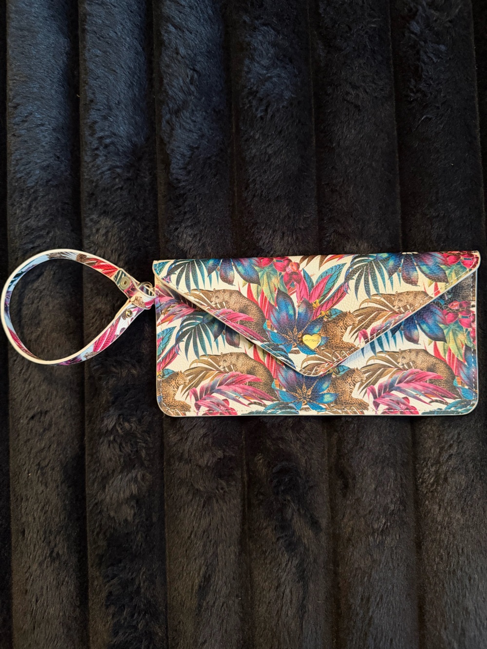 Betsey Johnson Floral Tropical Wristlet Phone Wallet - Multicolor